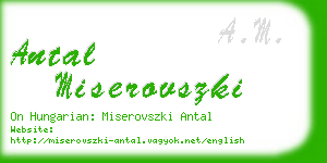 antal miserovszki business card